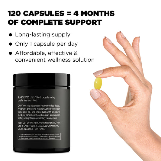 Pure Vitamins Vitamin D3 + K2 (MK-7) -120 Capsules