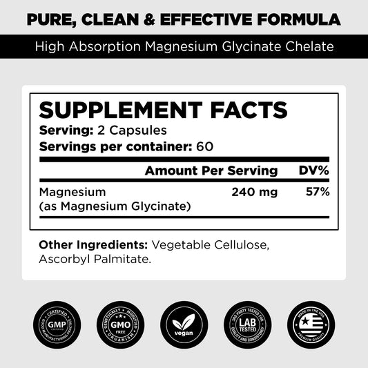 Magnesium Glycinate 500mg-120 Capsule