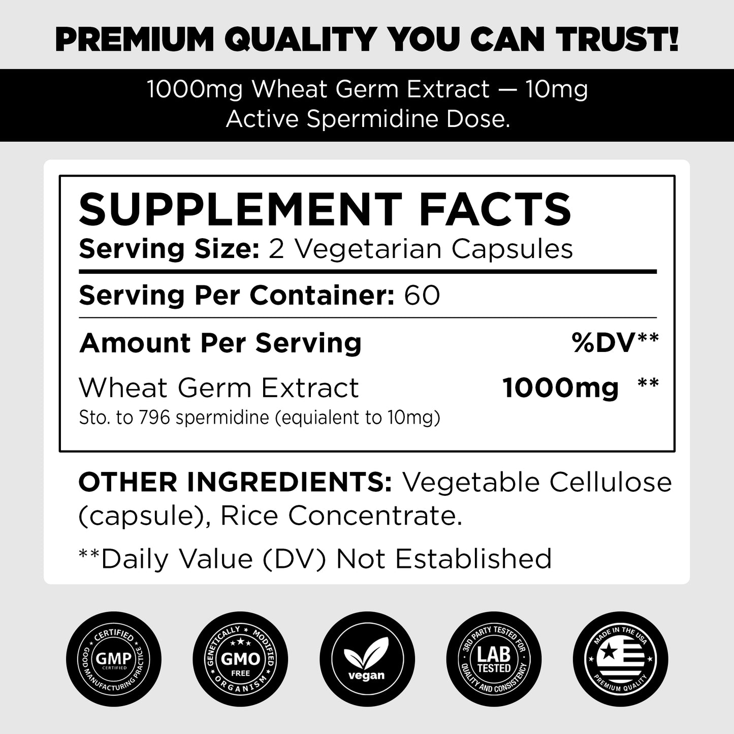 Pure Vitamins Spermidine - 90 Capsules