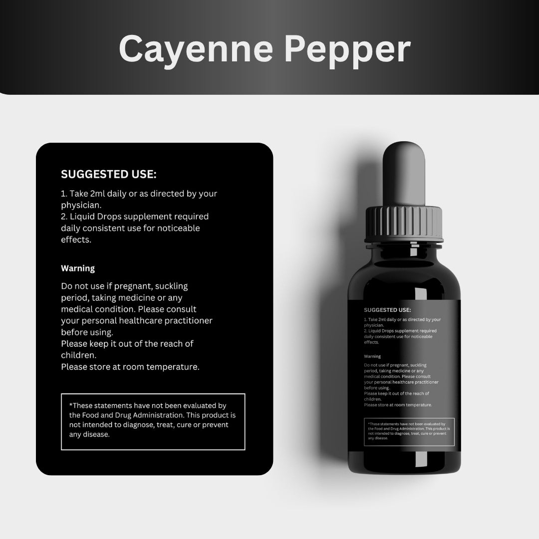 Pure Vitamins Cayenne Pepper Extract Liquid Drops - 4Fl Oz