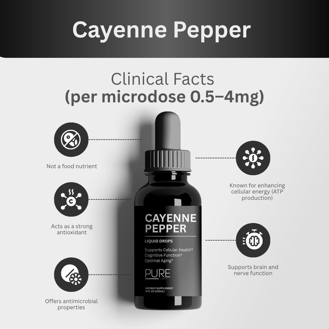 Pure Vitamins Cayenne Pepper Extract Liquid Drops - 4Fl Oz
