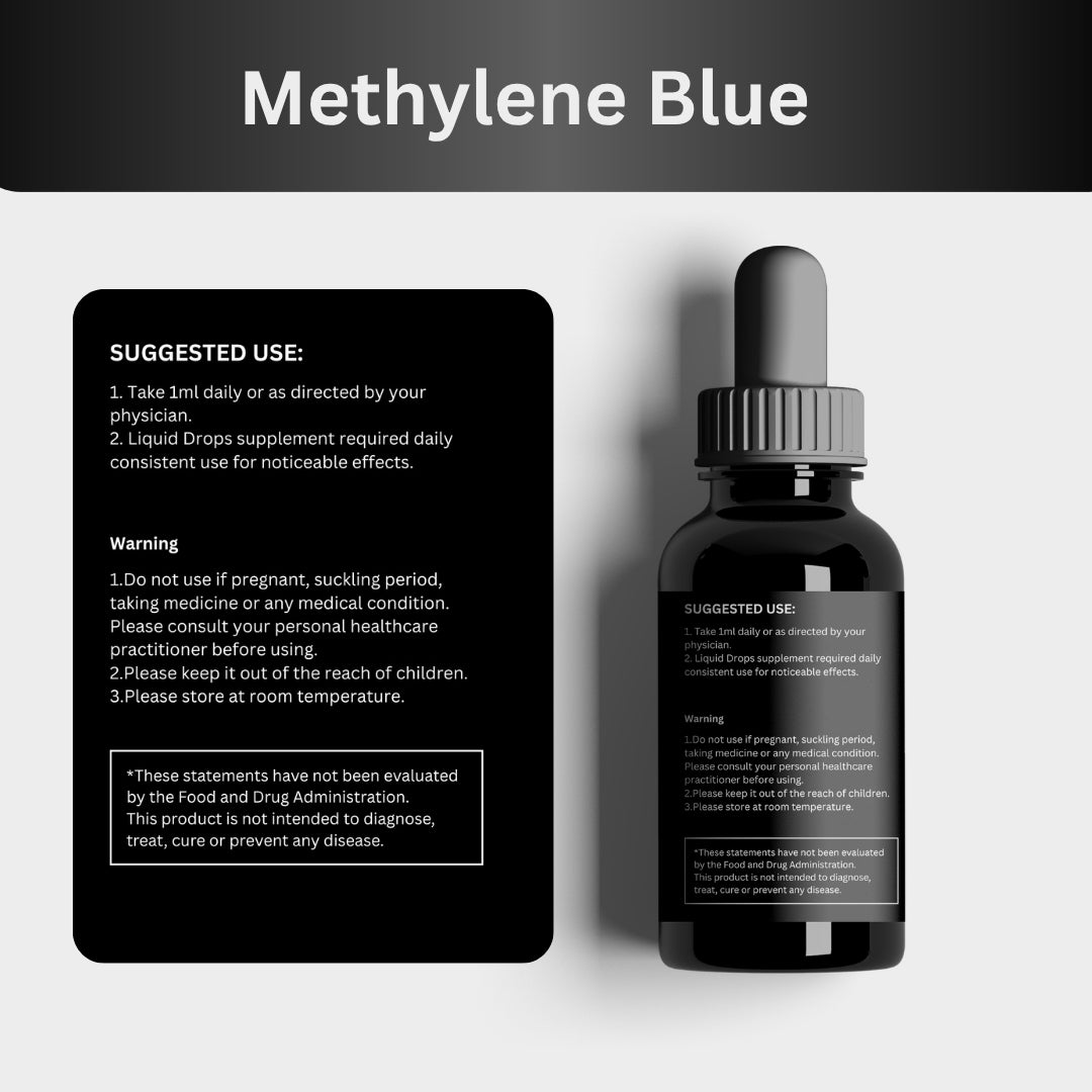 Pure Vitamins Methylene Blue Drops – 4Fl Oz