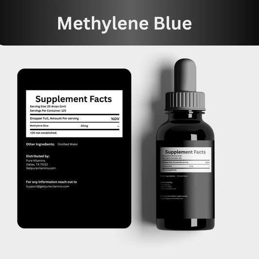Pure Vitamins Methylene Blue Drops – 4Fl Oz