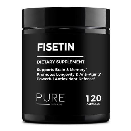 Pure Vitamins Fisetin 500mg – 120 Cts