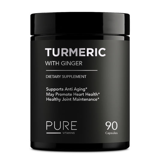 Pure Vitamins Turmeric and Ginger - 90 Capsules
