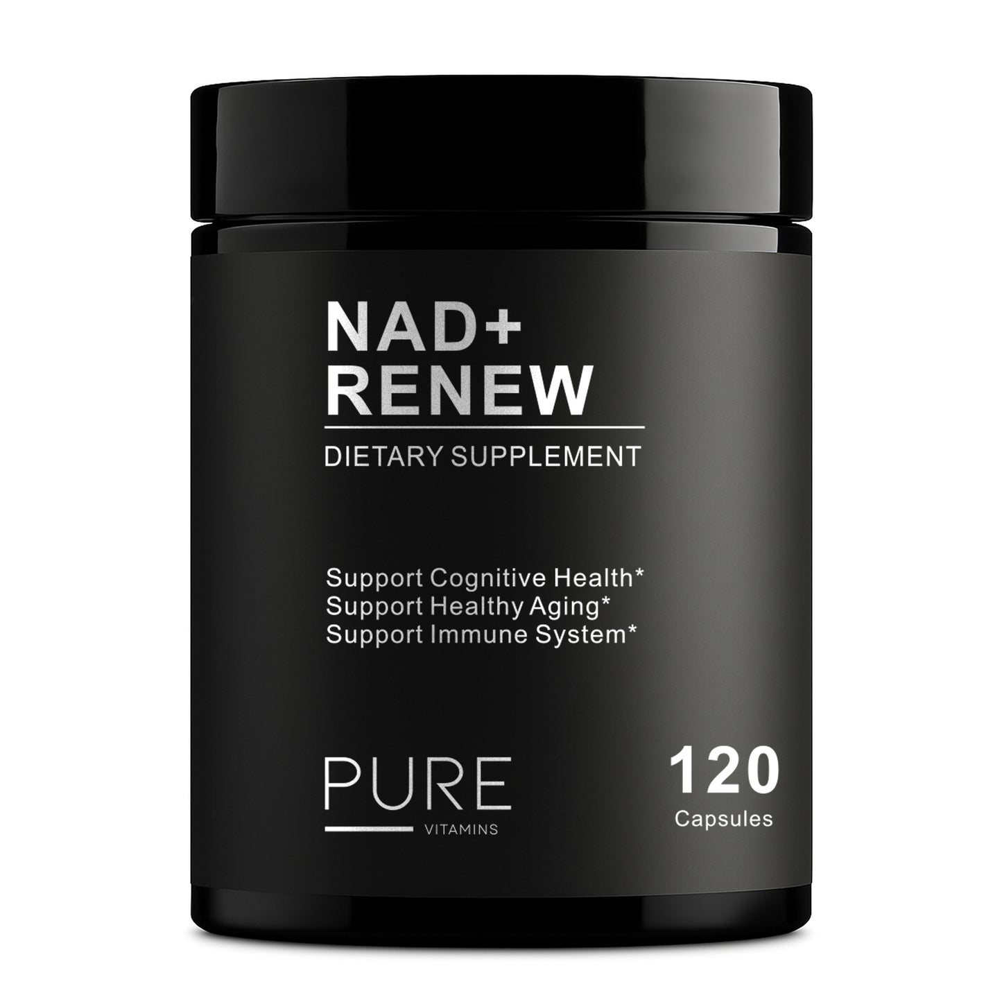 Pure Vitamins NAD+ Renew 900 – Premium NAD+ with Nicotinamide Riboside & Resveratrol 900mg -120 Vegan Capsules