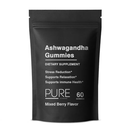 Pure Vitamins Ashwagandha Gummies -60 Gummies
