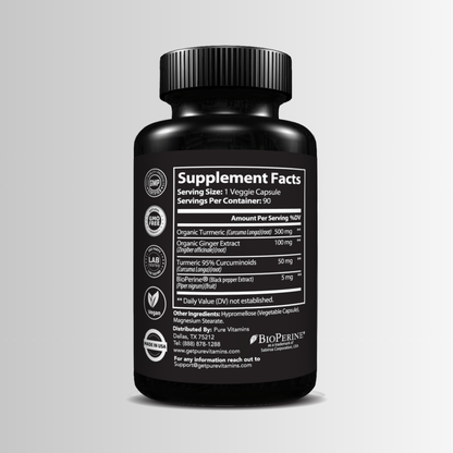 Turmeric with Ginger supplements facts
