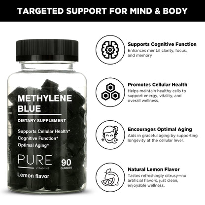 Pure Vitamins Methylene Blue Gummies - 90 Gummies