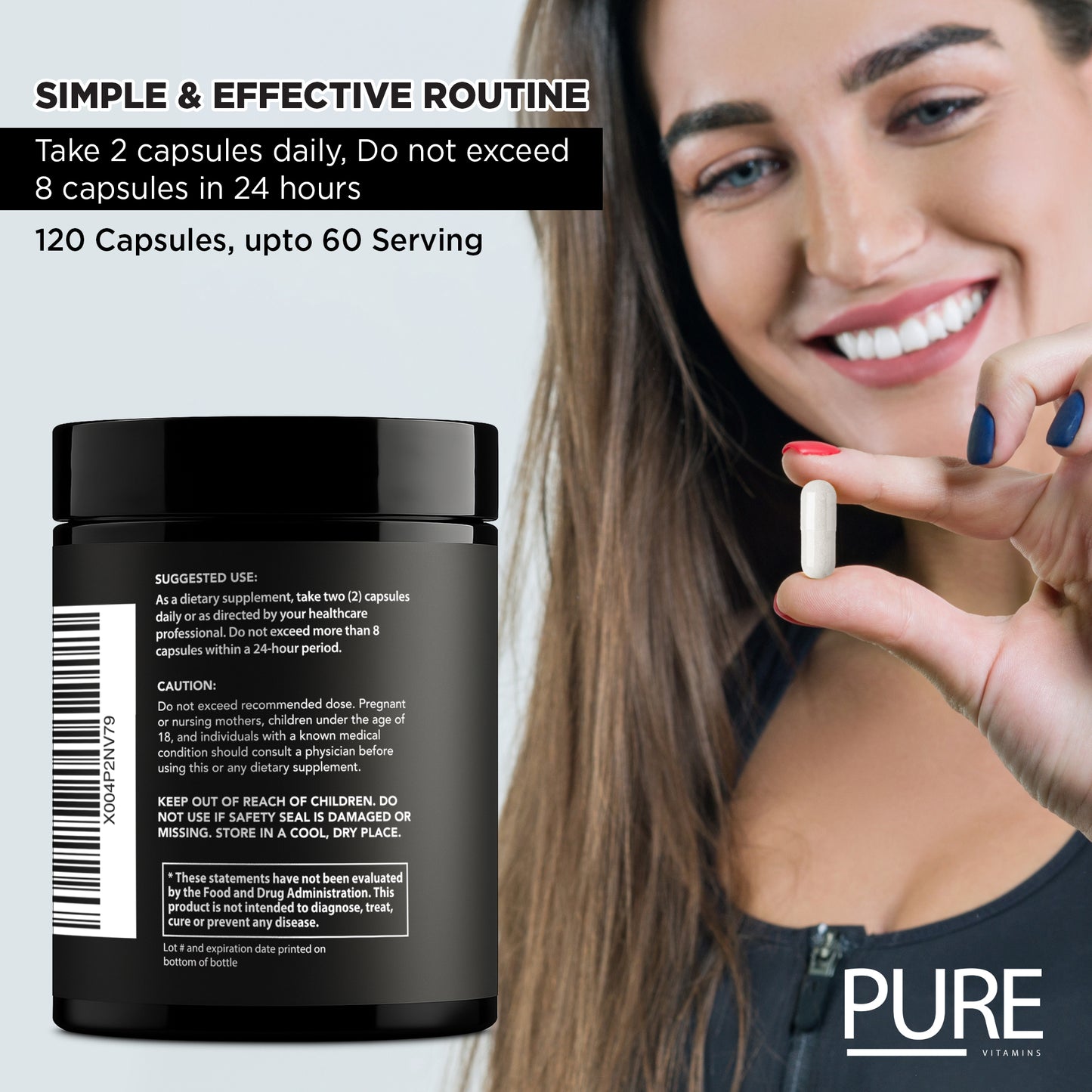 Pure Vitamins Spermidine - 120 Capsules