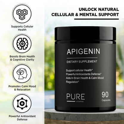 Pure Vitamins Apigenin 50mg - 90 Capsules