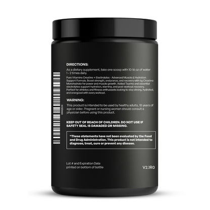 Creatine + Electrolyte Powder – Blue Raspberry (300g)  Workout Performance, Hydration & Recovery Support