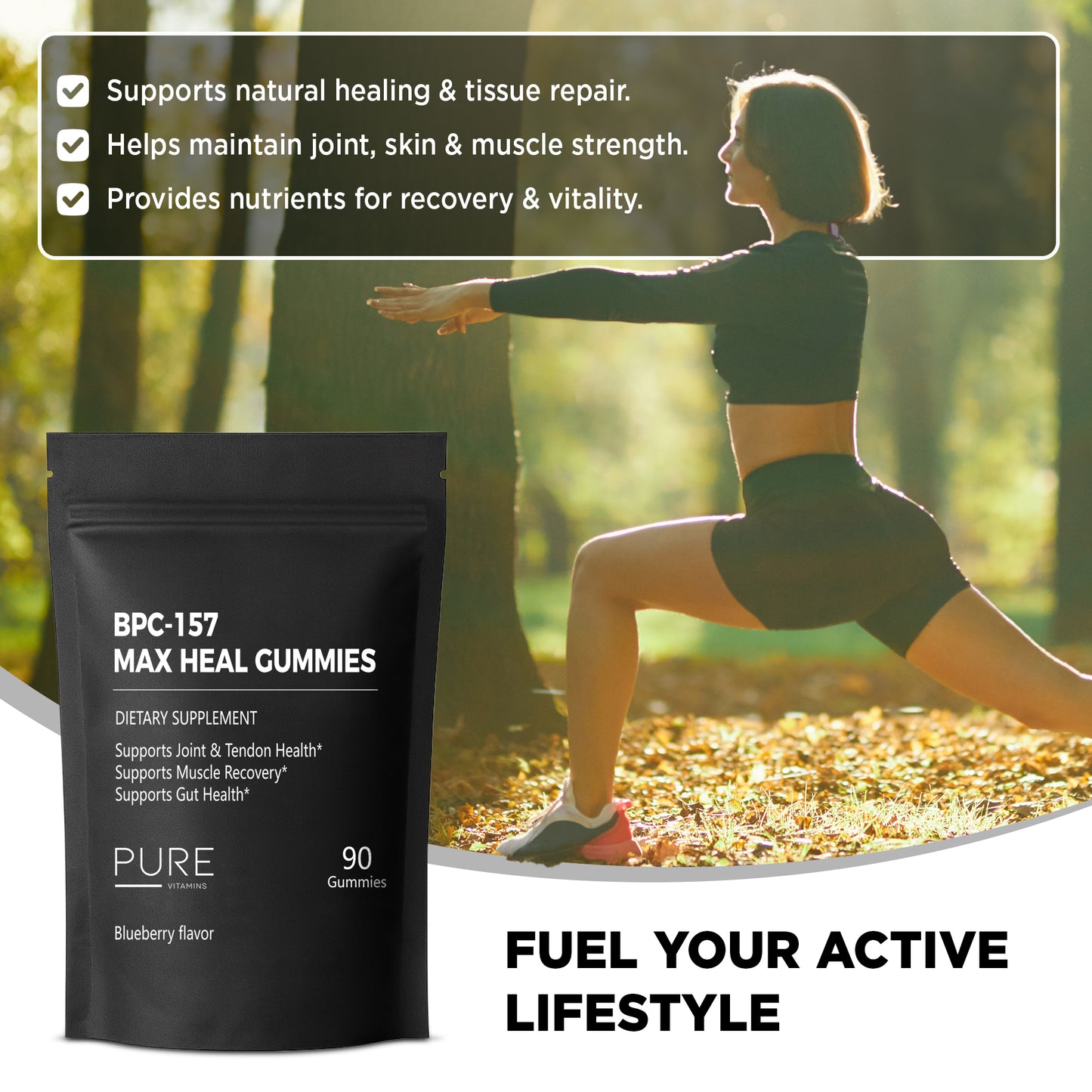Pure Vitamins BPC-157 Reference Peptide Gummies-90 Gummies