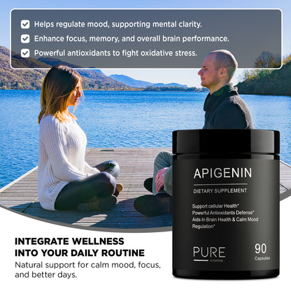 Pure Vitamins Apigenin 50mg - 90 Capsules