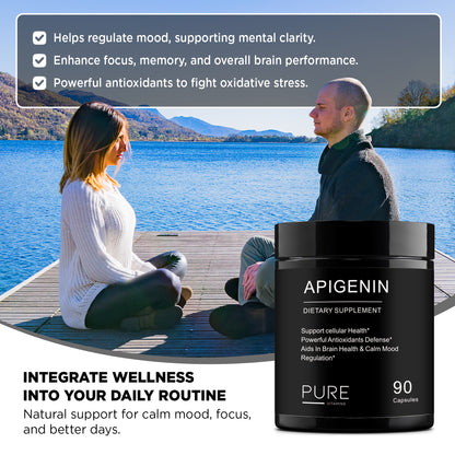 Pure Vitamins Apigenin 50mg - 90 Capsules