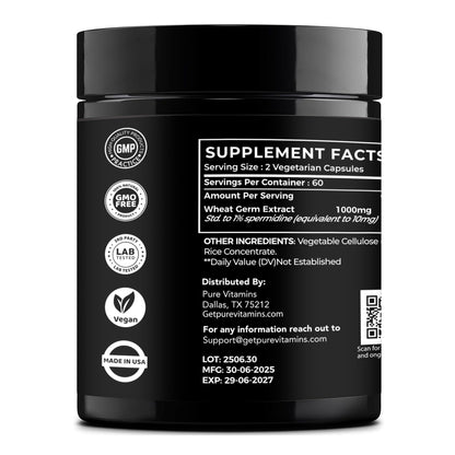 Pure Vitamins Spermidine - 90 Capsules