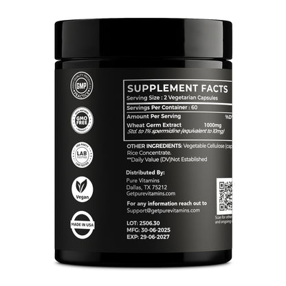 Pure Vitamins Spermidine - 120 Capsules