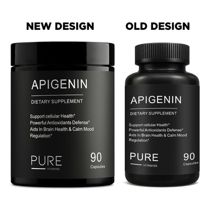 Pure Vitamins Apigenin 50mg - 90 Capsules