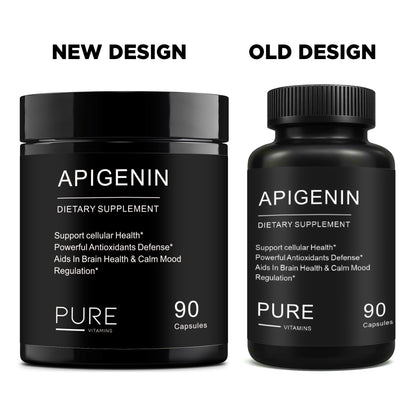 Pure Vitamins Apigenin 50mg - 90 Capsules