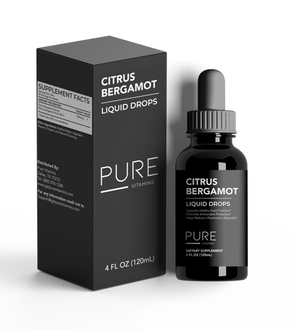 Pure Vitamins Citrus Bergamot Liquid Drops - 4 Fl Oz