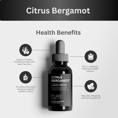 Pure Vitamins Citrus Bergamot Liquid Drops - 4 Fl Oz
