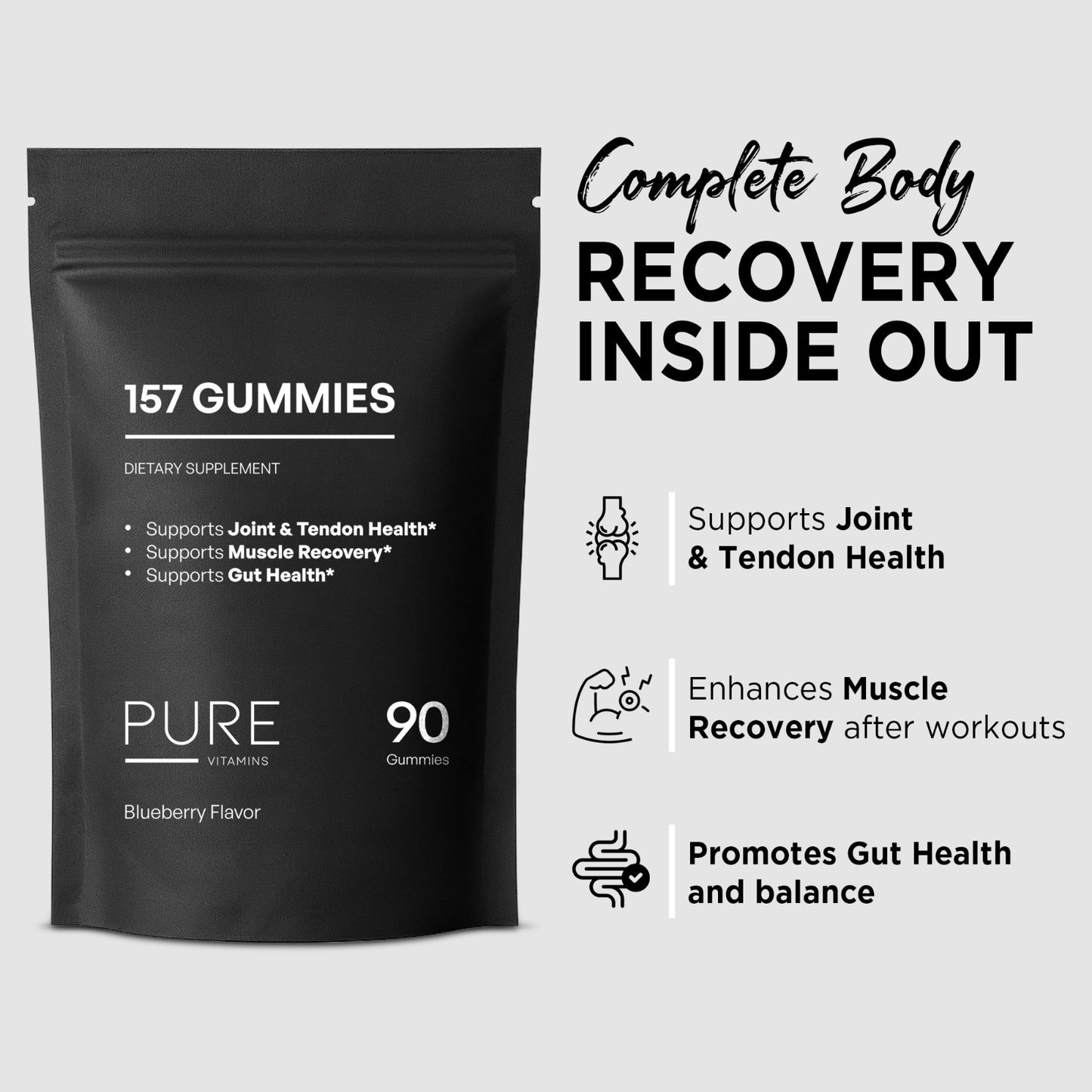 Pure Vitamins BPC-157 Reference Peptide Gummies-90 Gummies