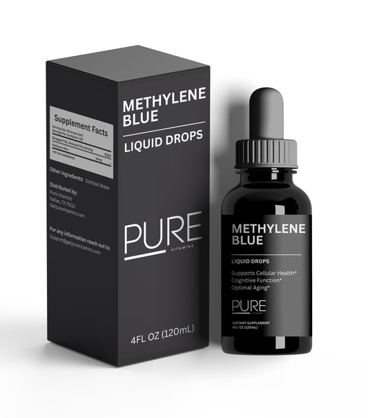 Pure Vitamins Methylene Blue Drops – 4Fl Oz