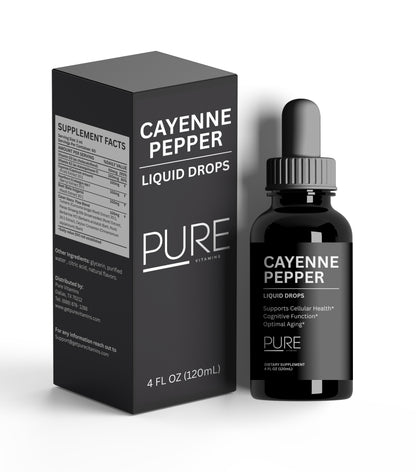 Pure Vitamins Cayenne Pepper Extract Liquid Drops - 4Fl Oz